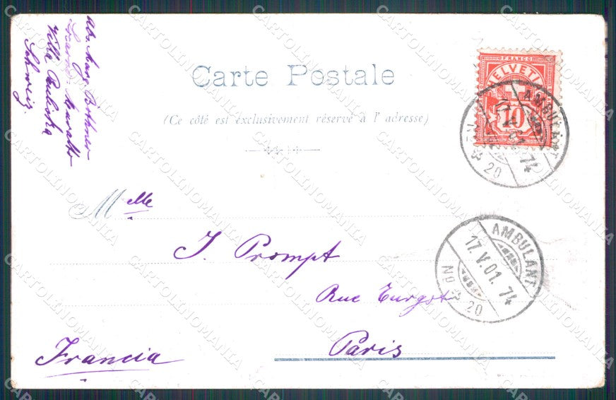 Svizzera Locarno Casa di Ferro PIEGA postcard cartolina MT0644 – retro