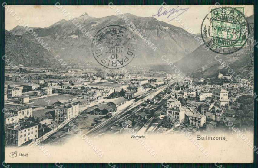 Svizzera Bellinzona postcard cartolina MT0652 – fronte