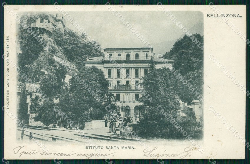 Svizzera Bellinzona Istituto Santa Maria postcard cartolina MT0660 – fronte