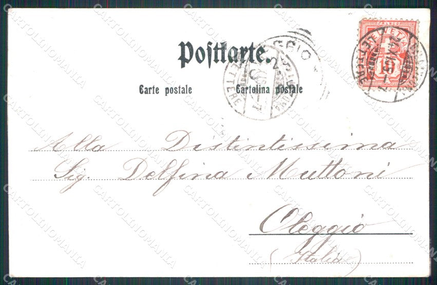 Svizzera Bellinzona Istituto Santa Maria postcard cartolina MT0660 – retro