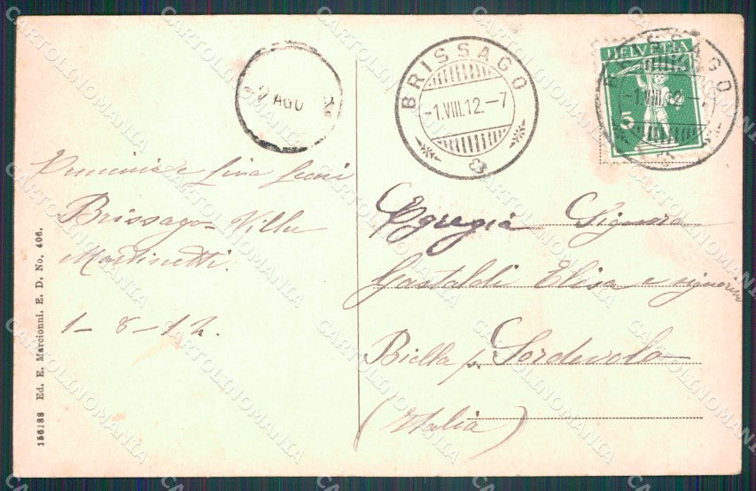 Svizzera Brissago postcard cartolina MT0663 – retro