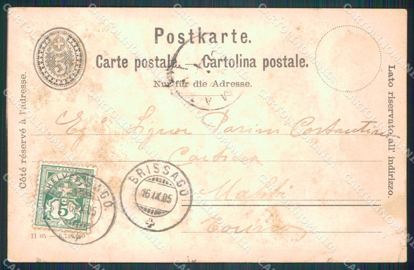 Svizzera Brissago Foto postcard cartolina MT0664 – retro