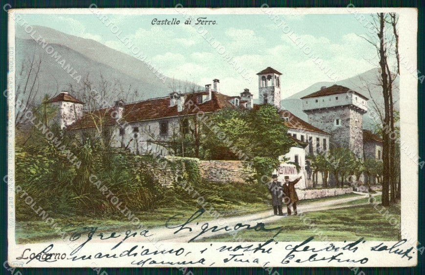 Svizzera Locarno Castello di Ferro postcard cartolina MT0676 – fronte