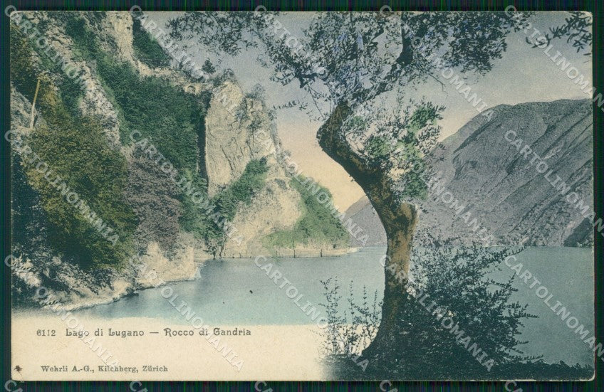 Svizzera Lugano Gandria postcard cartolina MT0678 – fronte