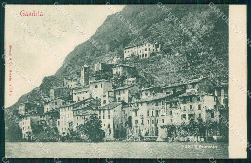 Svizzera Lugano Gandria postcard cartolina MT0681 – fronte