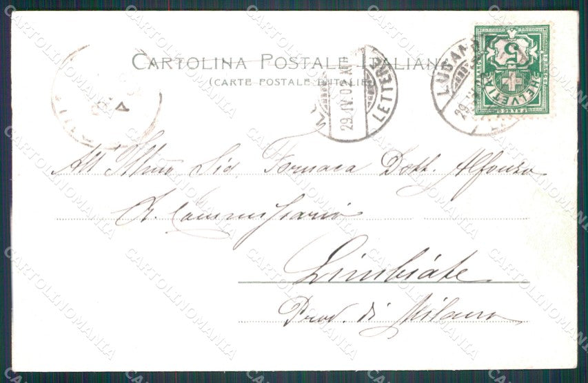 Svizzera Lugano Gandria postcard cartolina MT0681 – retro