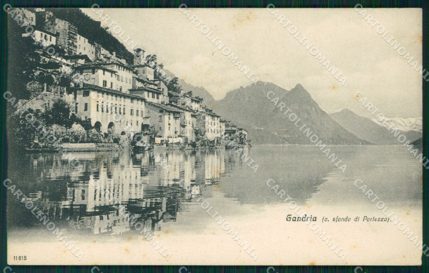 Svizzera Lugano Gandria postcard cartolina MT0682 – fronte