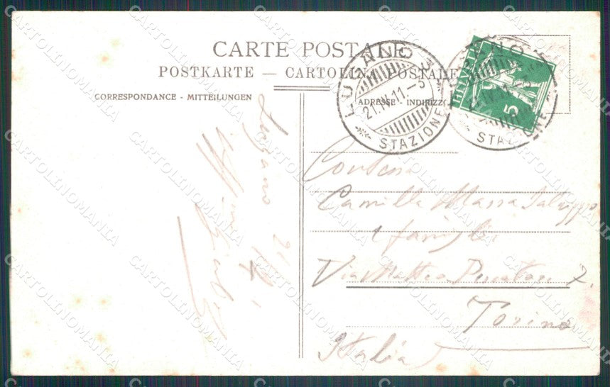 Svizzera Lugano Gandria postcard cartolina MT0682 – retro