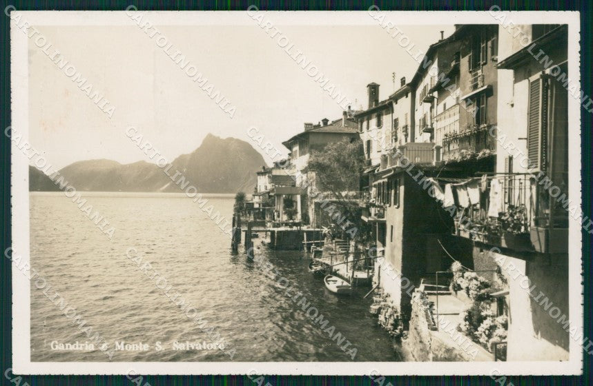 Svizzera Lugano Gandria Foto postcard cartolina MT0684 – fronte