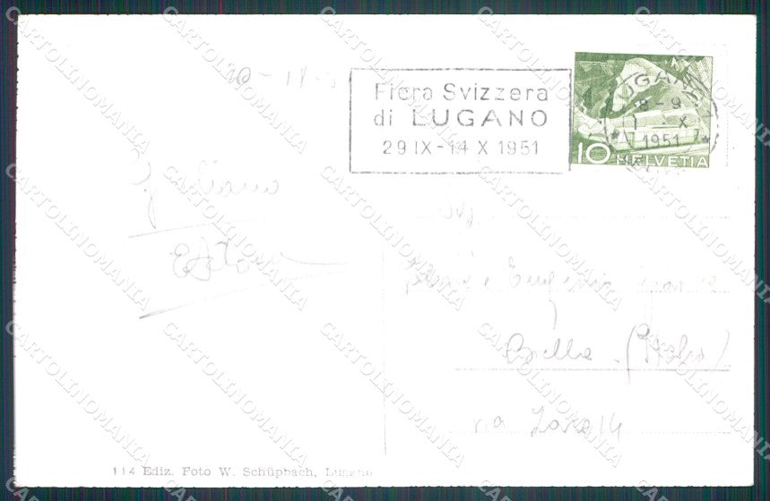 Svizzera Lugano Gandria Foto postcard cartolina MT0684 – retro