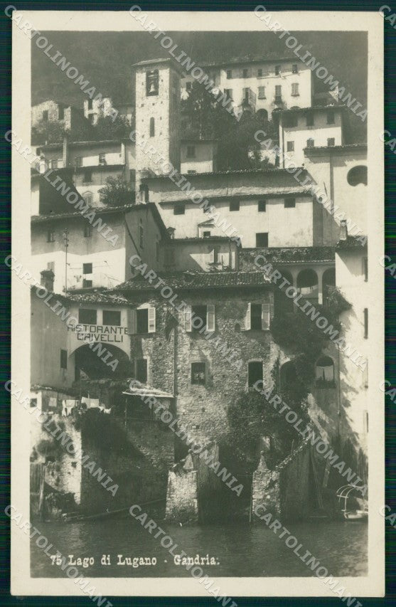 Svizzera Lugano Gandria Foto postcard cartolina MT0686 – fronte