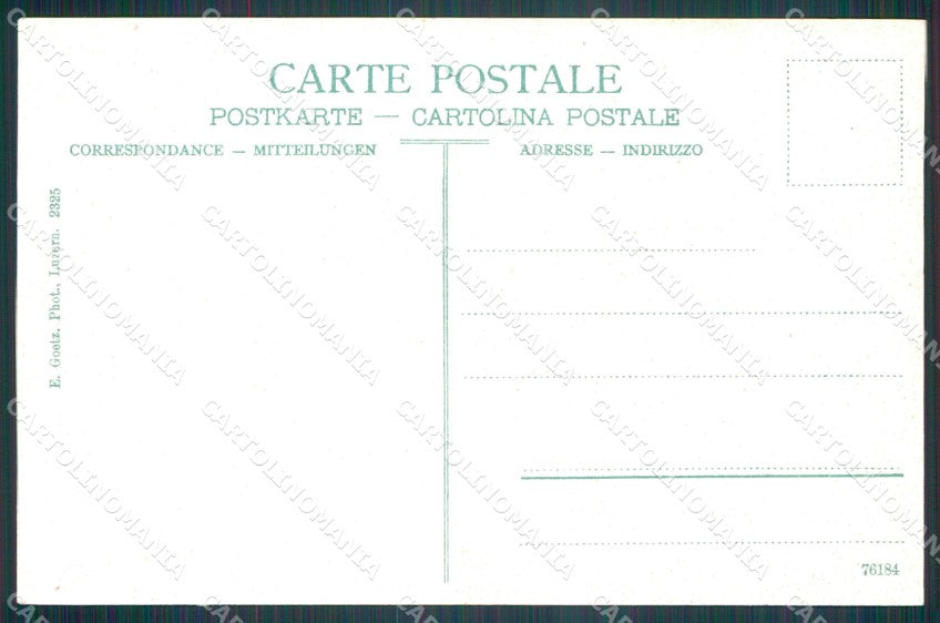 Svizzera Lugano Gandria Costumi postcard cartolina MT0687 – retro