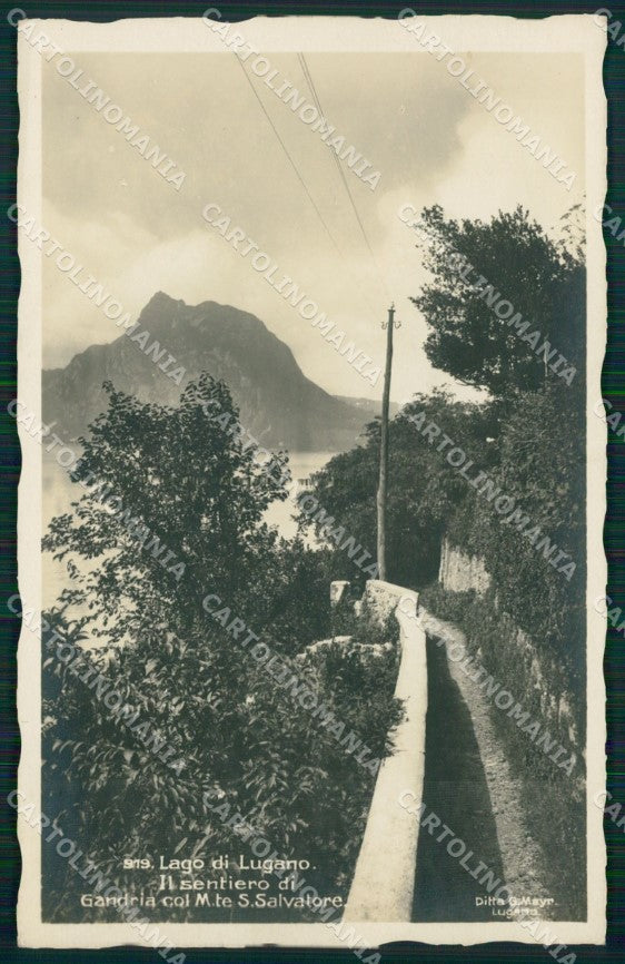 Svizzera Lugano Gandria Foto postcard cartolina MT0688 – fronte