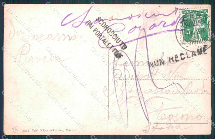 Svizzera Locarno Muralto Battello postcard cartolina MT0694 – retro