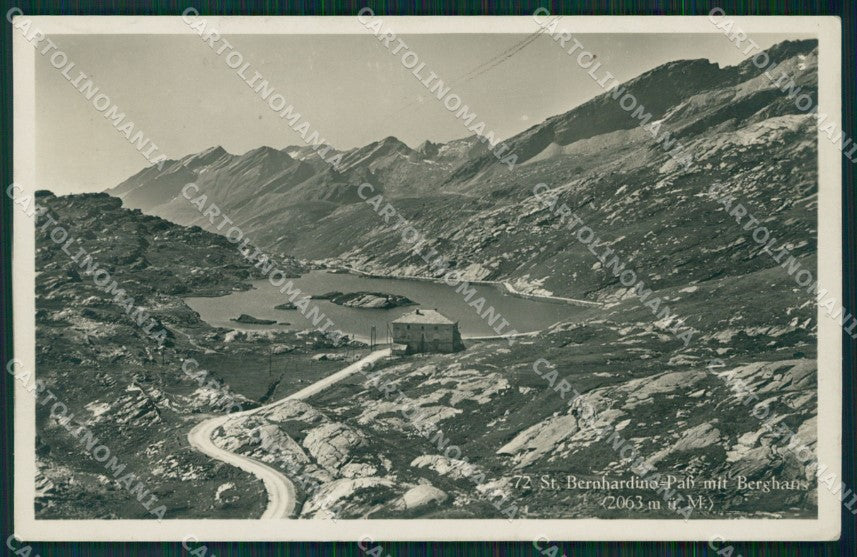 Svizzera San Bernardino Foto postcard cartolina MT0697 – fronte