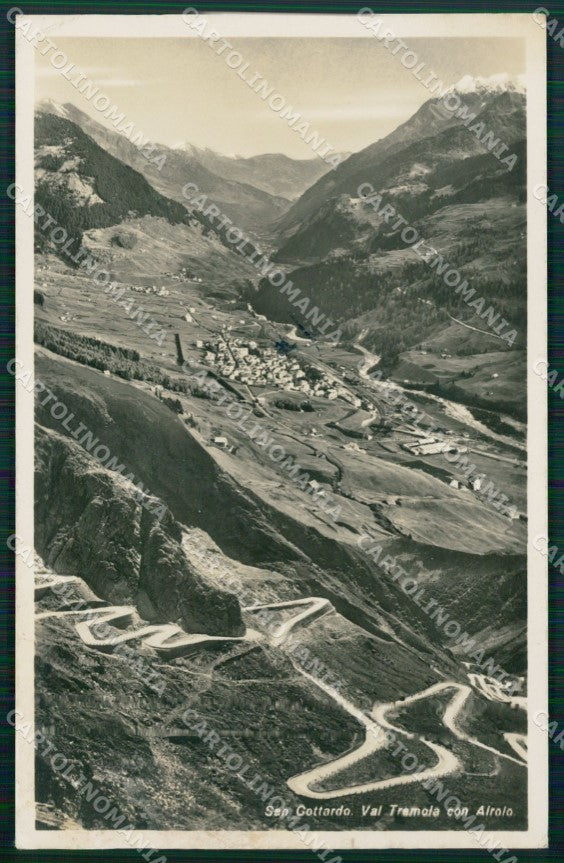 Svizzera San Gottardo Val Tremola Airolo Foto postcard cartolina MT0703 – fronte