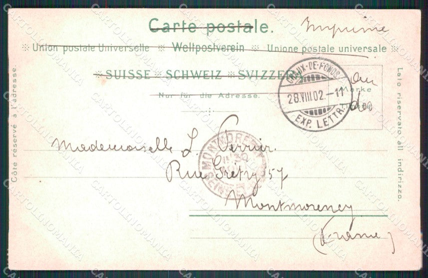 Svizzera Tessin Costumi postcard cartolina MT0710 – retro