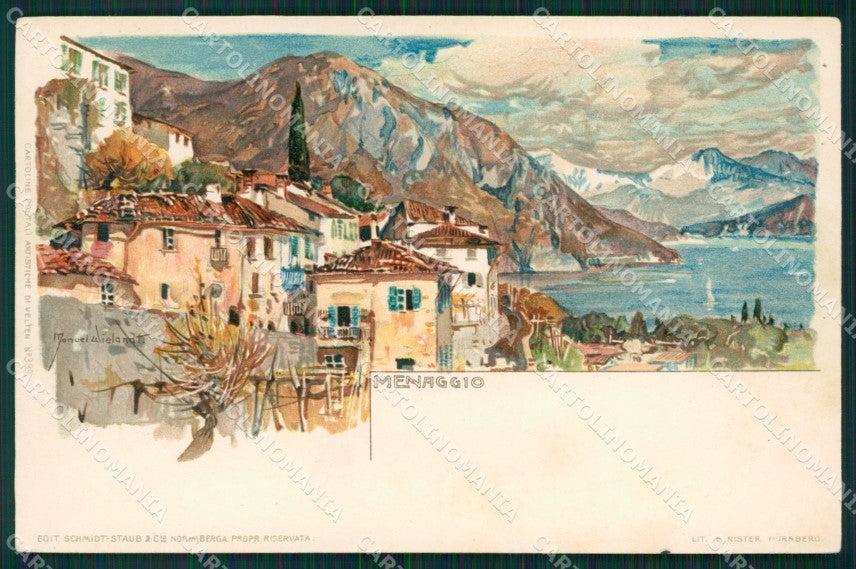 Como Menaggio Wielandt postcard cartolina MT0721 – fronte
