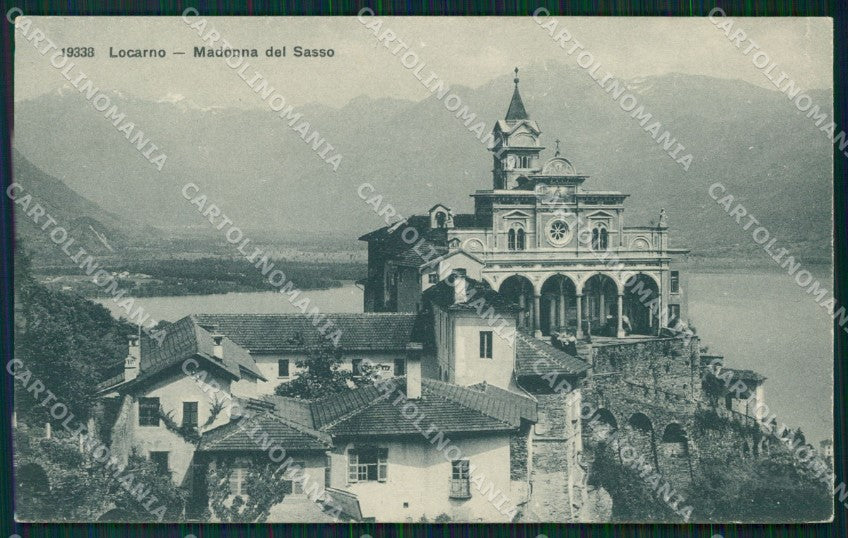 Svizzera Locarno Madonna del Sasso postcard cartolina MT0727 – fronte