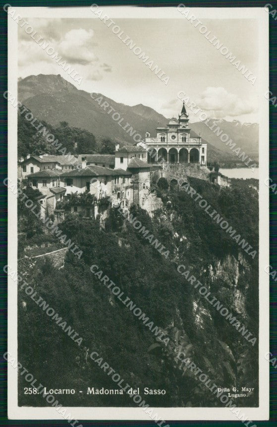 Svizzera Locarno Madonna del Sasso Foto postcard cartolina MT0730 – fronte