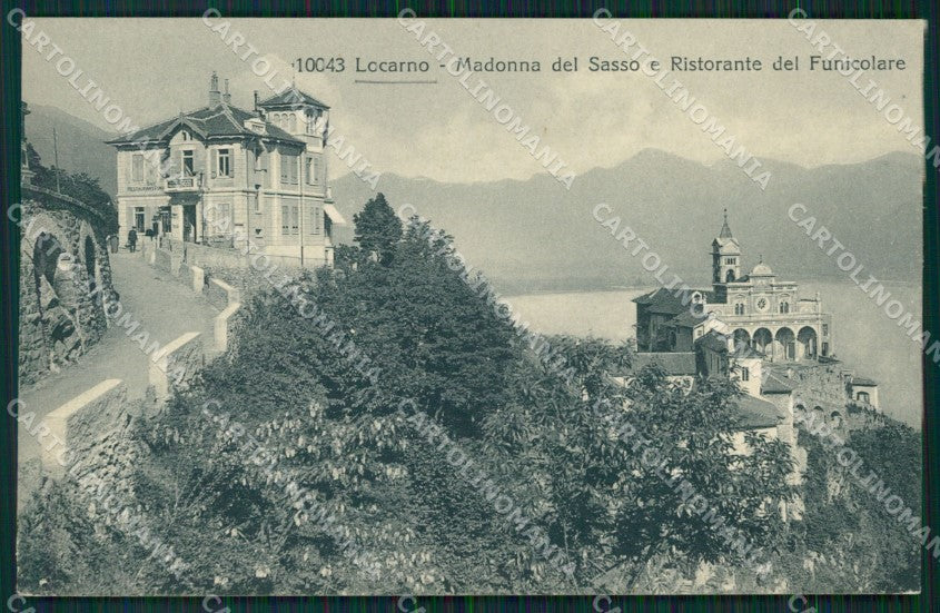 Svizzera Locarno Madonna del Sasso postcard cartolina MT0732 – fronte