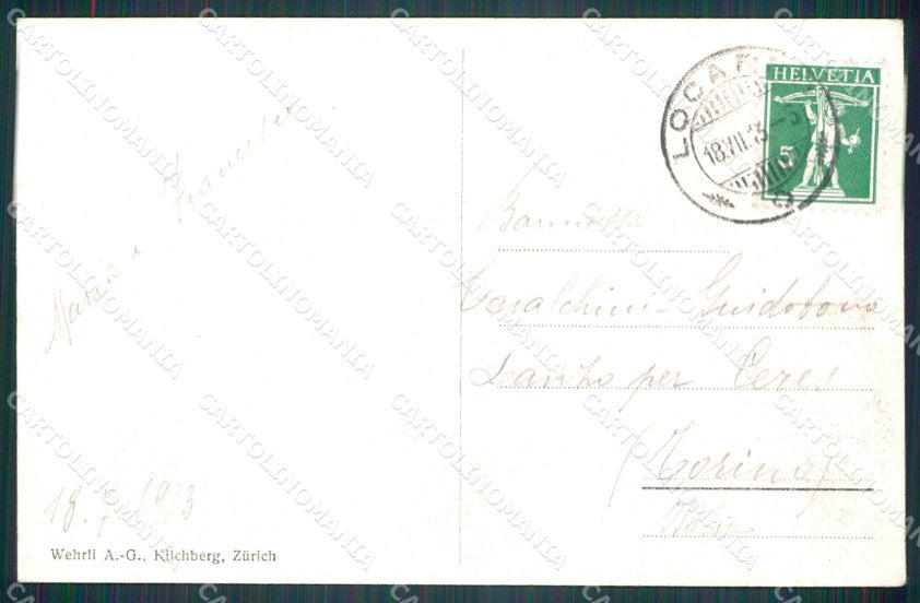Svizzera Locarno Madonna del Sasso postcard cartolina MT0732 – retro