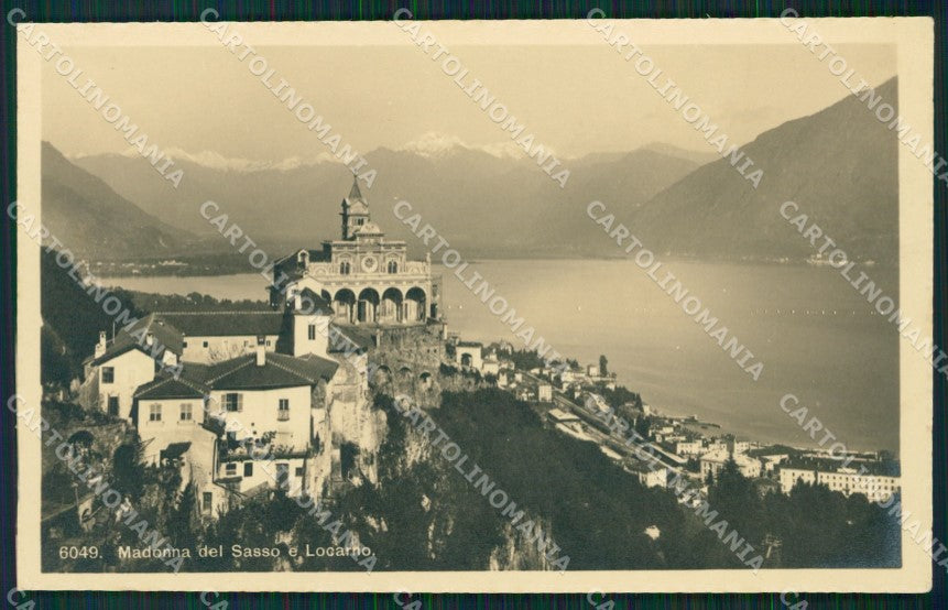 Svizzera Locarno Madonna del Sasso Foto postcard cartolina MT0733 – fronte