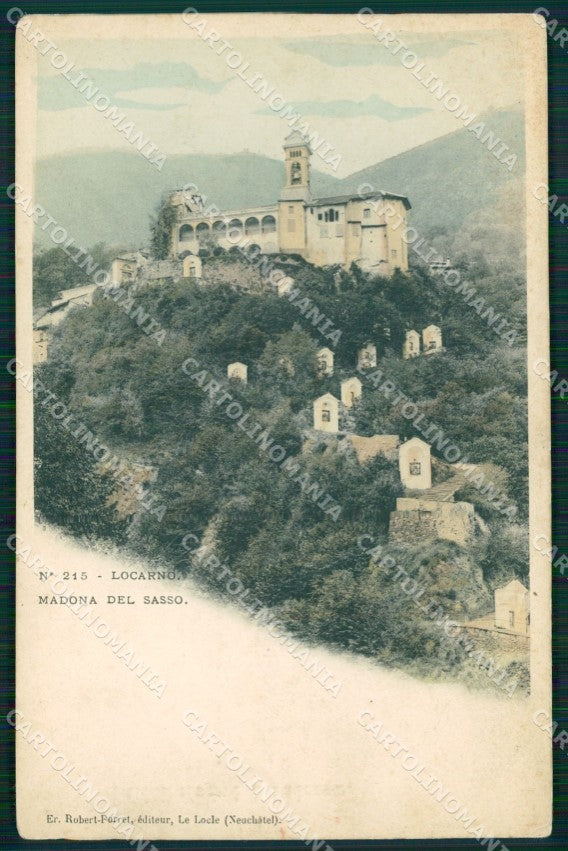 Svizzera Locarno Madonna del Sasso postcard cartolina MT0735 – fronte