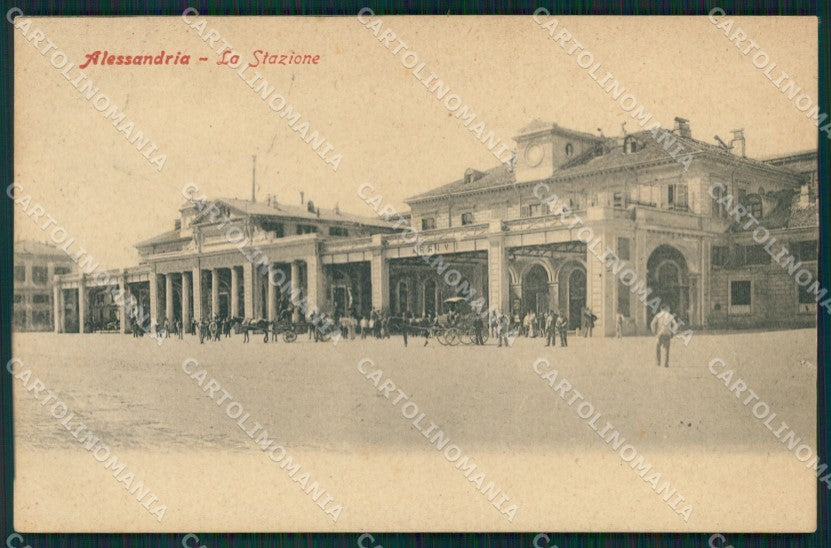 Alessandria città Stazione cartolina MT0759 – fronte