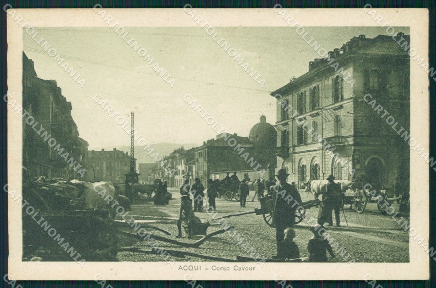 Alessandria Acqui Terme Buoi cartolina MT0771 – fronte