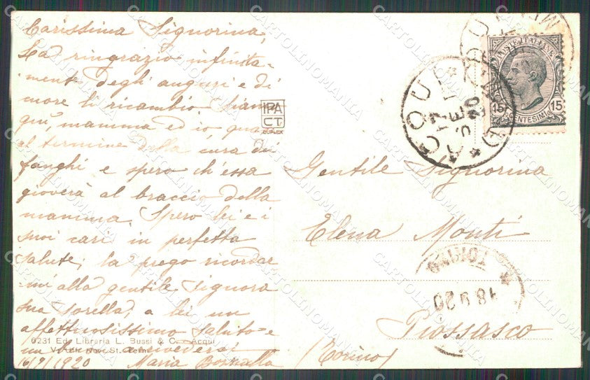 Alessandria Acqui Terme Vecchie Terme cartolina MT0772 – retro