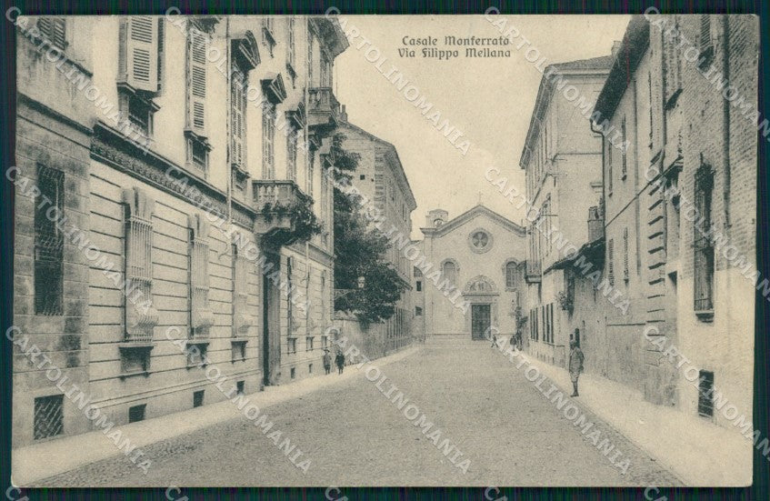 Alessandria Casale Monferrato Via Filippo Mellana cartolina MT0777 – fronte