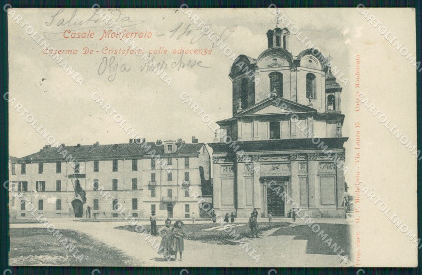 Alessandria Casale Monferrato Caserma De Cristoforis ABRASA cartolina MT0781 – fronte