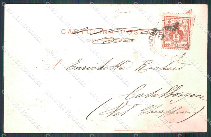 Alessandria Casale Monferrato Caserma De Cristoforis ABRASA cartolina MT0781 – retro