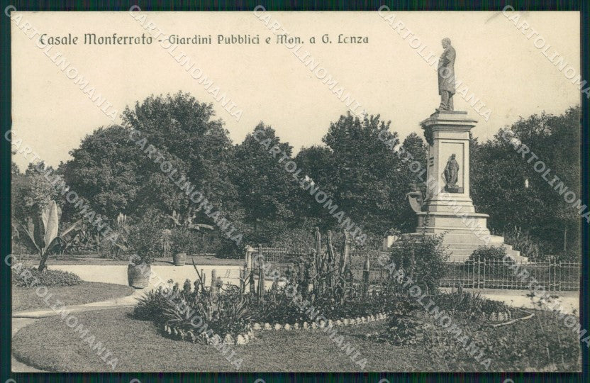 Alessandria Casale Monferrato Giardini Pubblici cartolina MT0794 – fronte