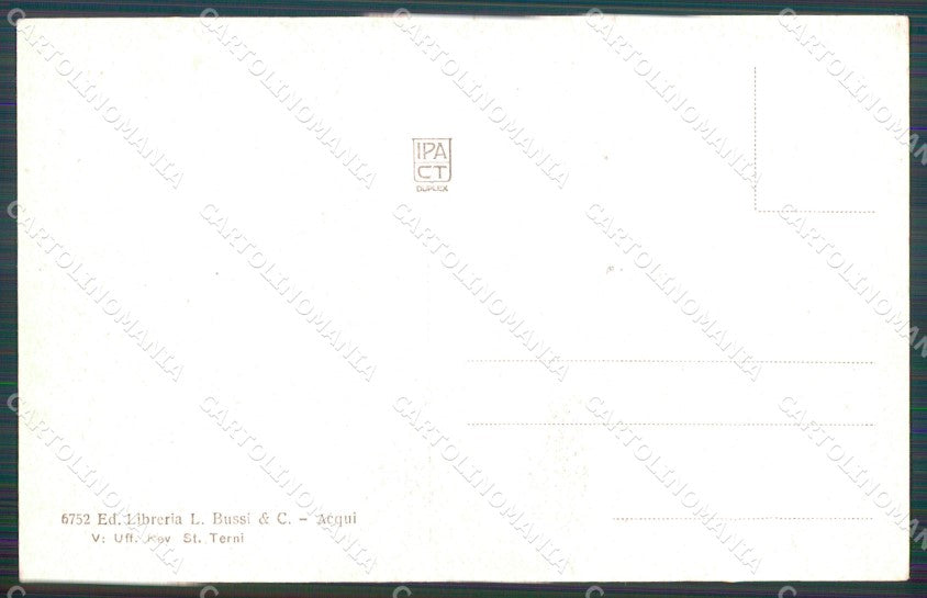 Alessandria Acqui Terme Via Vittorio Emanuele cartolina MT0800 – retro