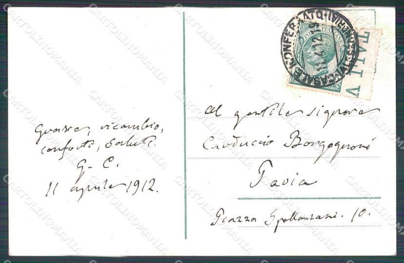 Alessandria Casale Monferrato Chiesa San Domenico cartolina MT0802 – retro