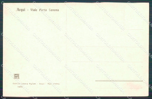 Alessandria Acqui Terme Viale Porta Savona cartolina MT0803 – retro