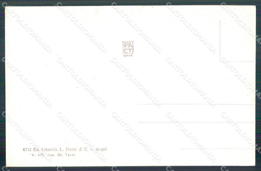 Alessandria Acqui Terme Via Vittorio Emanuele cartolina MT0805 – retro