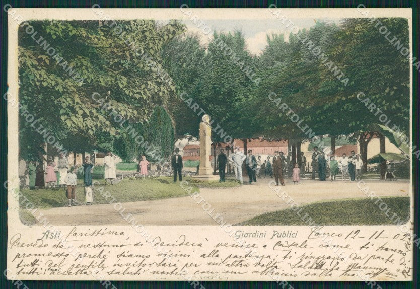 Asti città Giardini Pubblici cartolina MT0816 – fronte
