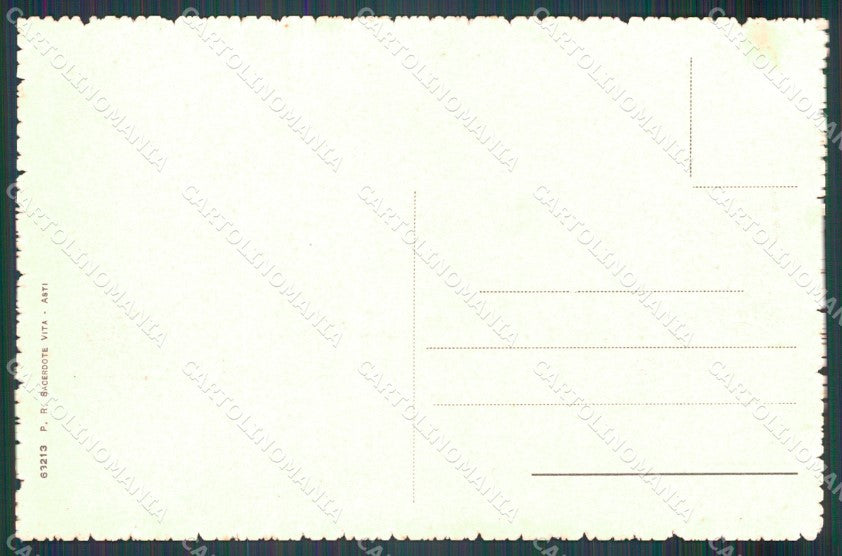 Asti città Piazza Alfieri cartolina MT0819 – retro
