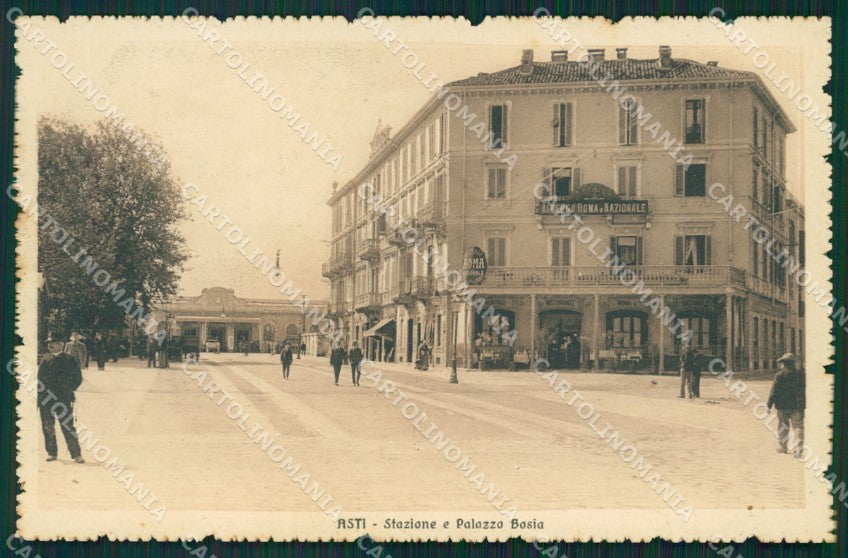 Asti città Stazione Palazzo Bosia cartolina MT0820 – fronte