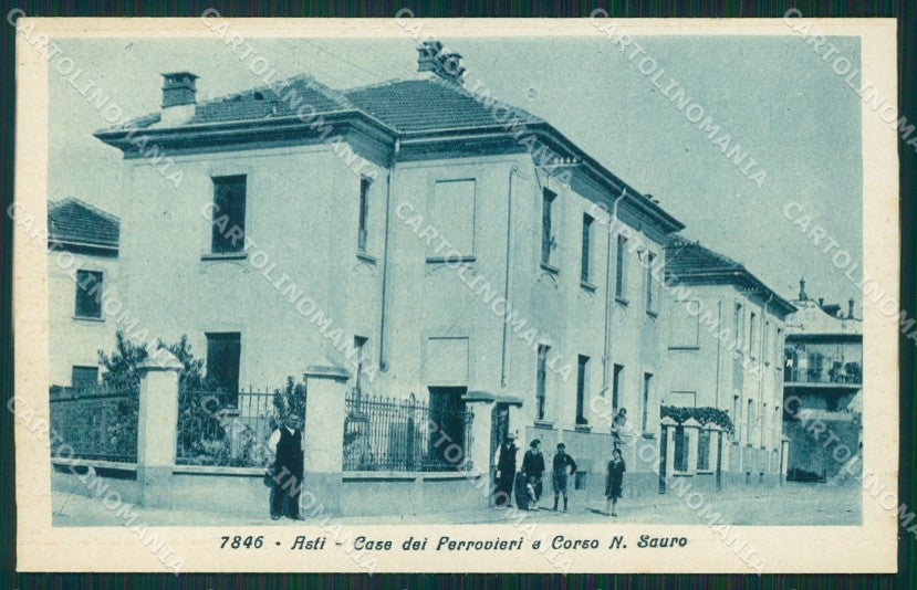 Asti città Casa dei Ferrovieri cartolina MT0821 – fronte