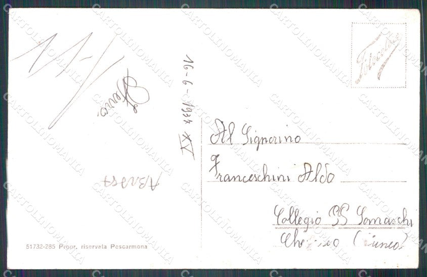 Asti Costigliole d'Asti ABRASA cartolina MT0834 – retro