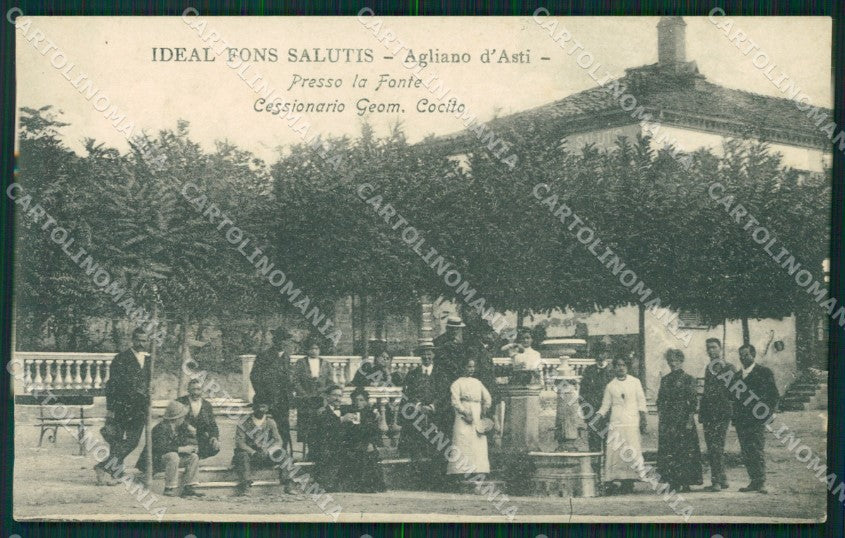 Asti Agliano d'Asti Fonte cartolina MT0843 – fronte