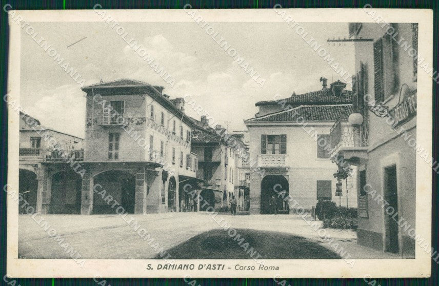 Asti San Damiano d'Asti Corso Roma cartolina MT0846 – fronte
