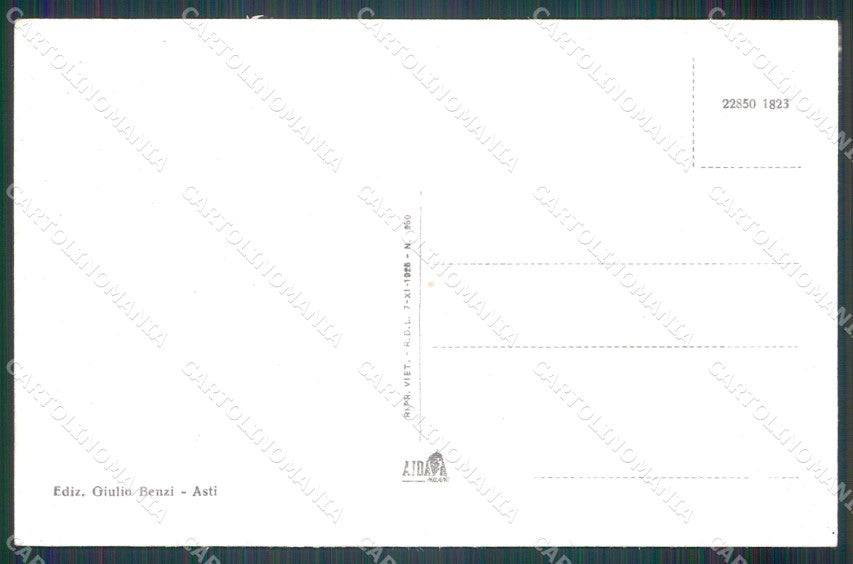 Asti Villa San Secondo cartolina MT0858 – retro