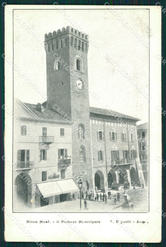 Asti Nizza Monferrato Municipio PIEGA cartolina MT0860 – fronte