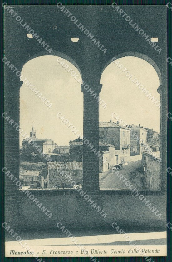 Asti Moncalvo San Francesco cartolina MT0861 – fronte