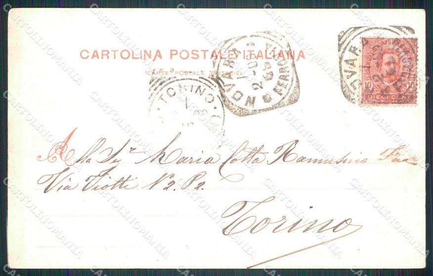 Novara città Stazione cartolina MT0874 – retro